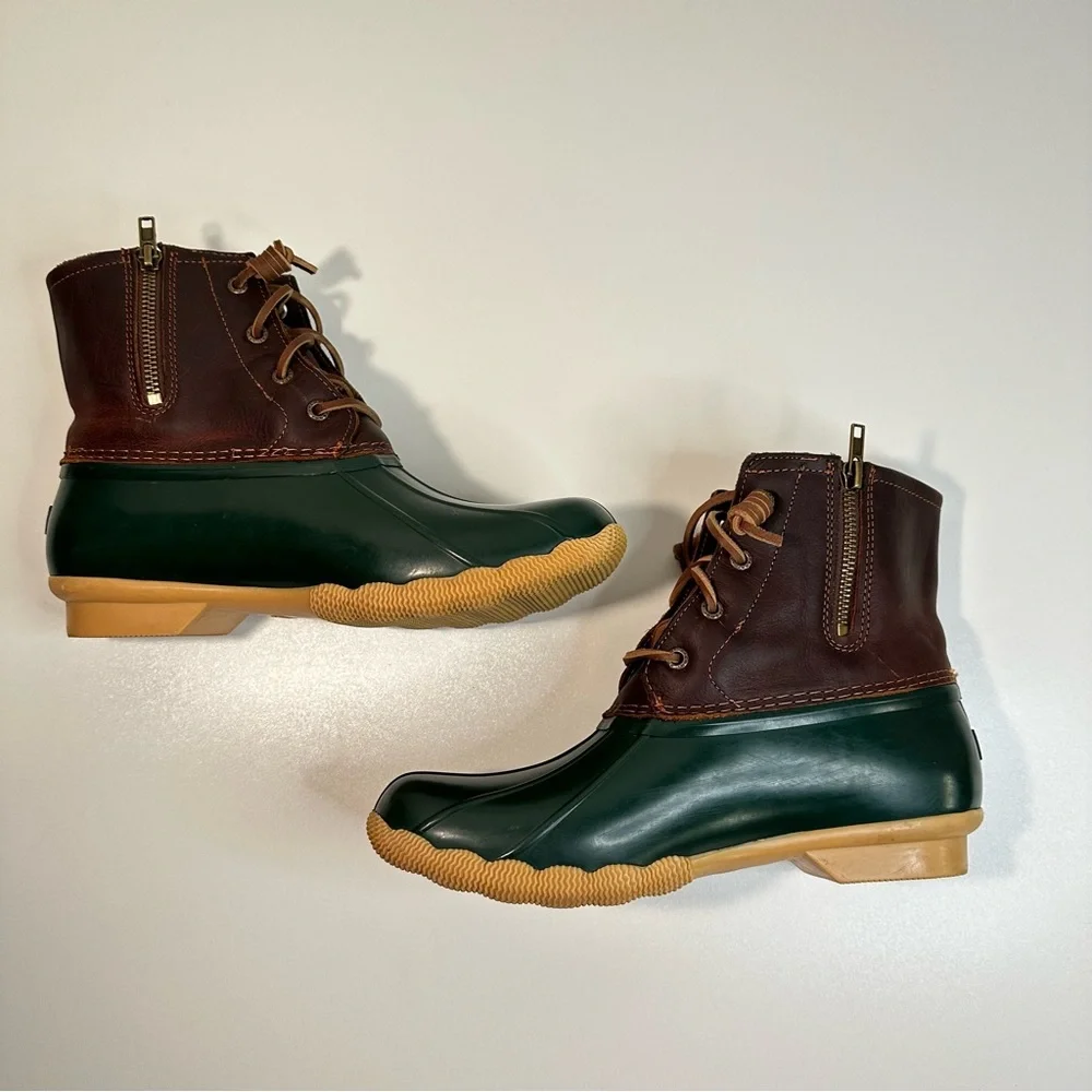 Women’s Sperry Saltwater Duck Lug Boot Duck Boots Rain Boots Rain Boot Fall 9.5 - Picture 6 of 11